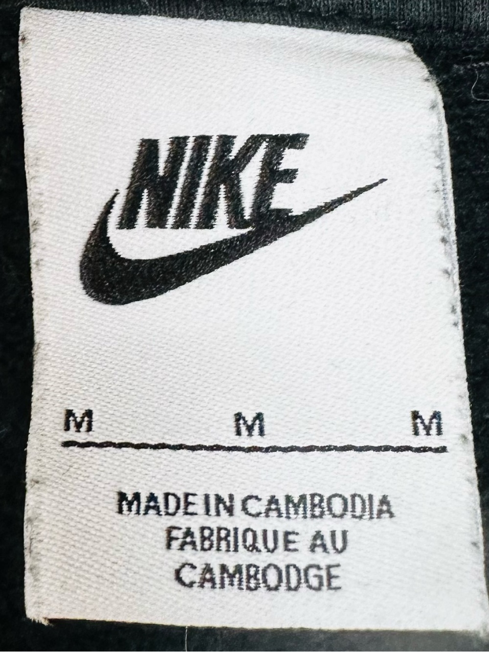 Nike Black Cropped Short-Sleeve Sweatshirt with White Swoosh - Picture 4 of 9